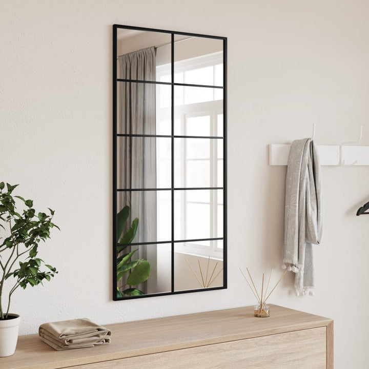 Oglinzi De Perete, 6 Buc., Negru, 100X60 Cm, Metal