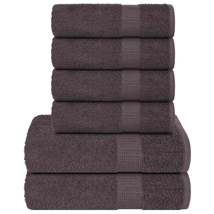 Set Prosoape 6 Piese Bordeaux 360 G/M² 100% Bumbac