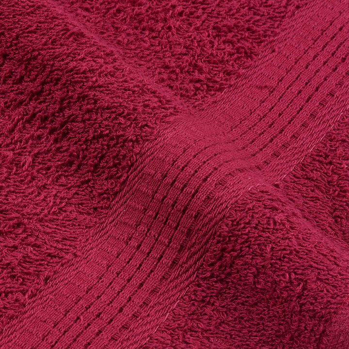 Set Prosoape 6 Piese Bordeaux 360 G/M² 100% Bumbac