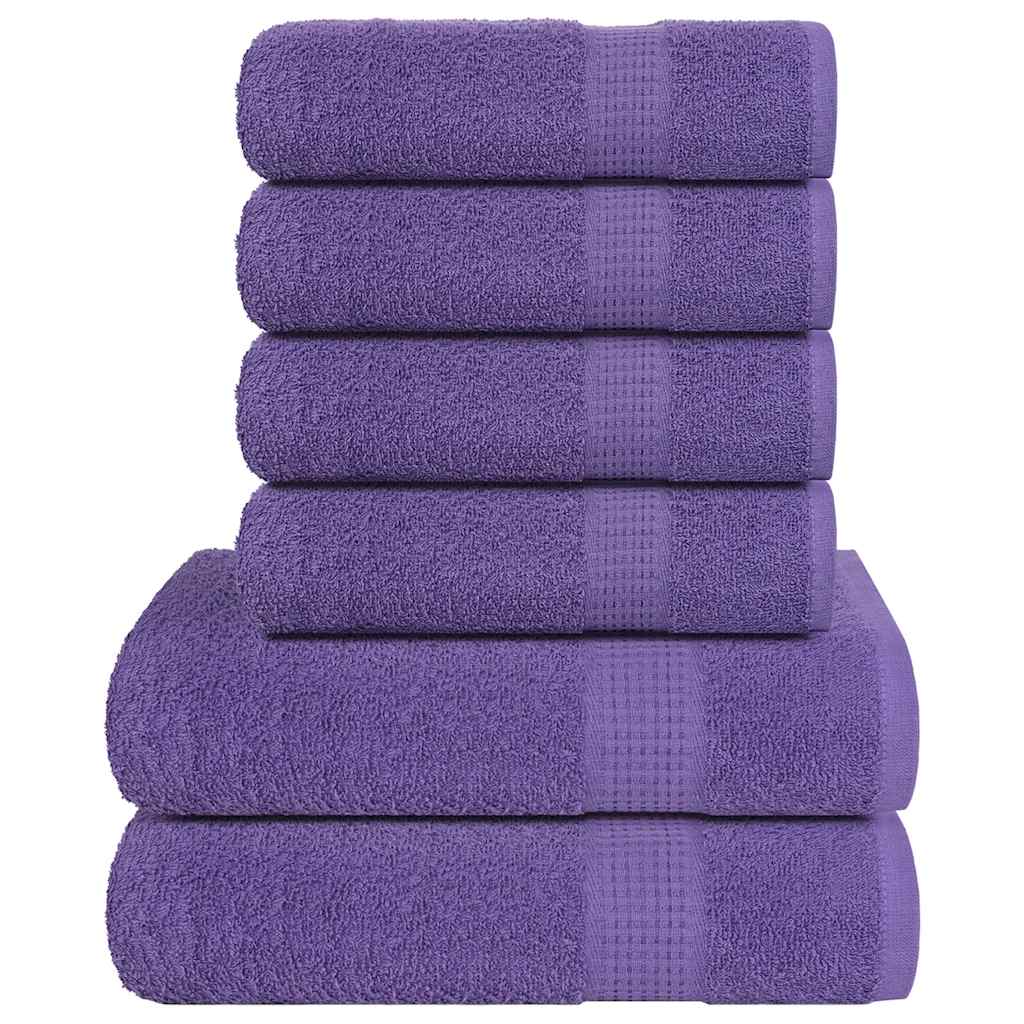 Set Prosoape 6 Piese Bordeaux 360 G/M² 100% Bumbac
