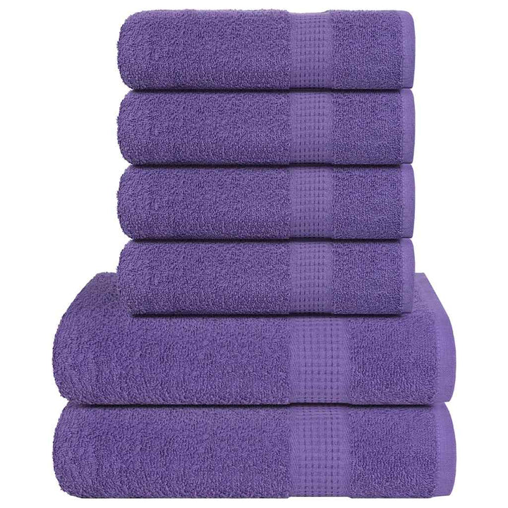 Set Prosoape 6 Piese Bordeaux 360 G/M² 100% Bumbac