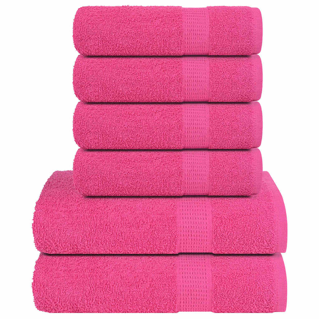 Set Prosoape 6 Piese Bordeaux 360 G/M² 100% Bumbac