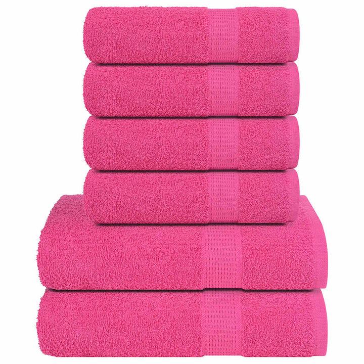 Set Prosoape 6 Piese Bordeaux 360 G/M² 100% Bumbac