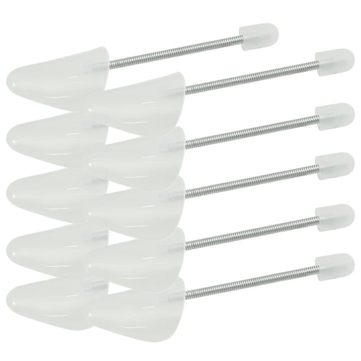 Calapoade De Pantofi, 5 Perechi, Alb, Eu , Plastic