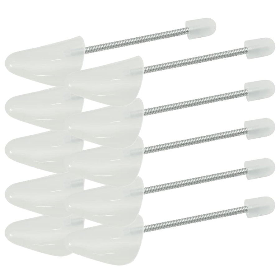 Calapoade De Pantofi, 5 Perechi, Alb, Eu , Plastic