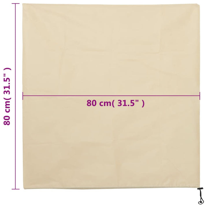 Huse De Fleece Pentru Plante Cu Șnur 4 Buc 70 G/M² 0,8X0,8 M