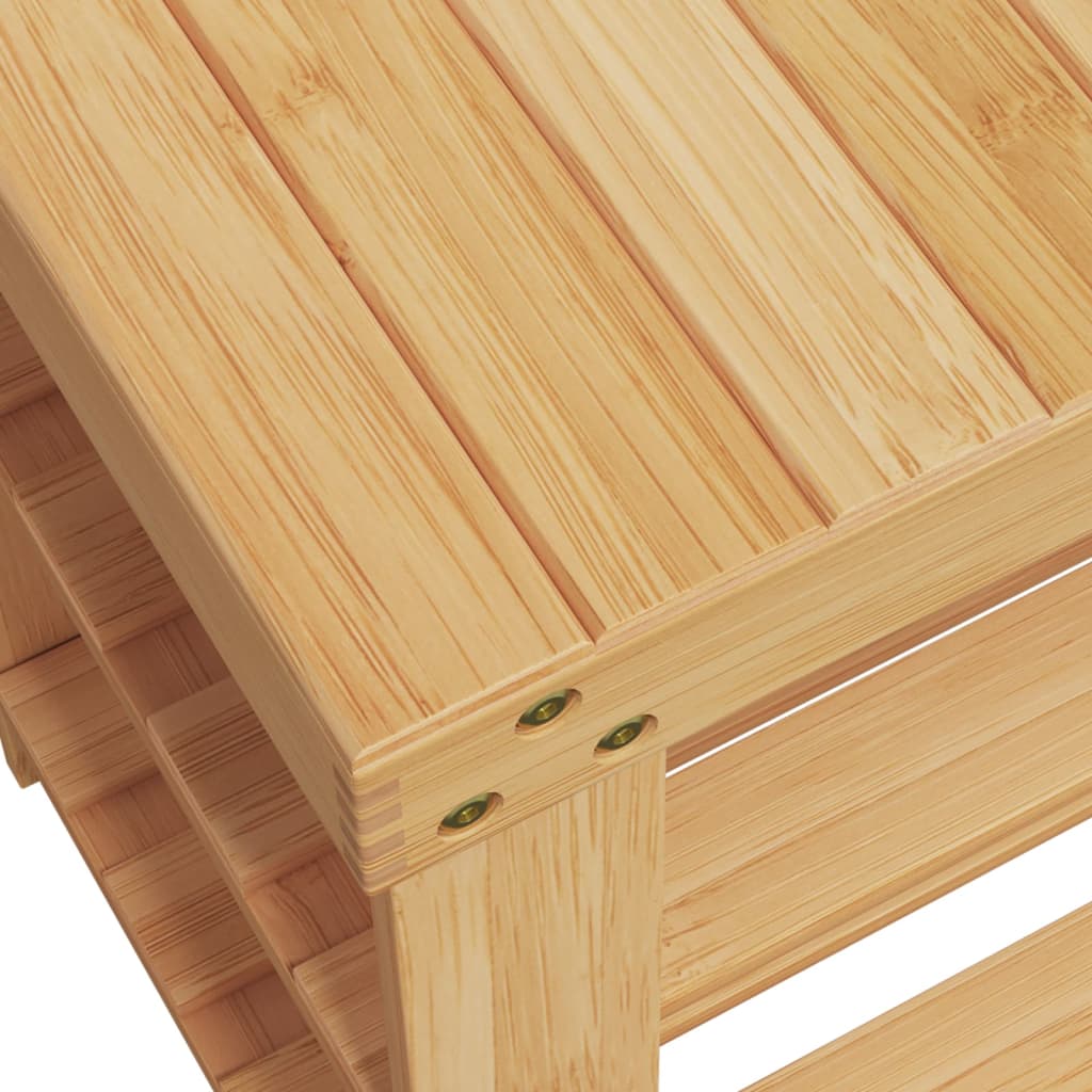 Suport De Pantofi Cu 3 Niveluri, 70X27,5X45 Cm, Bambus