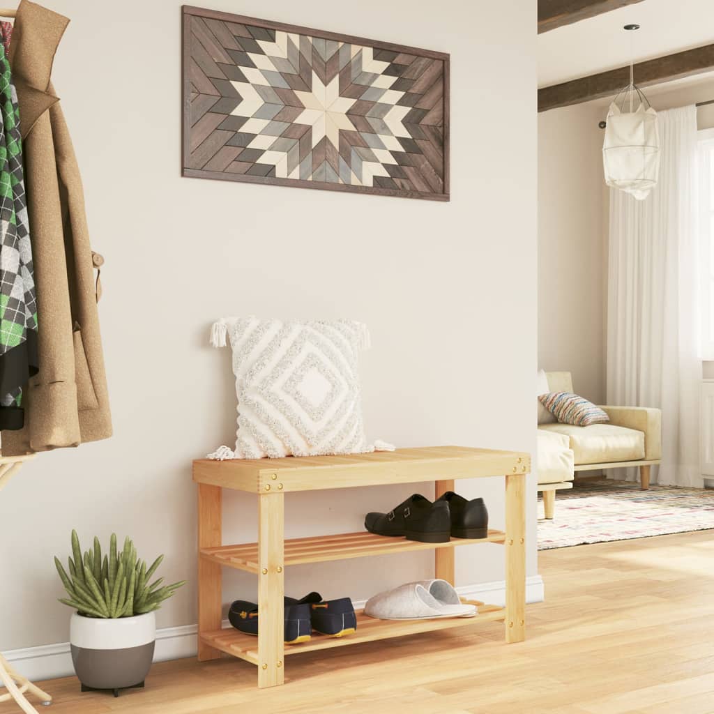 Suport De Pantofi Cu 3 Niveluri, 70X27,5X45 Cm, Bambus