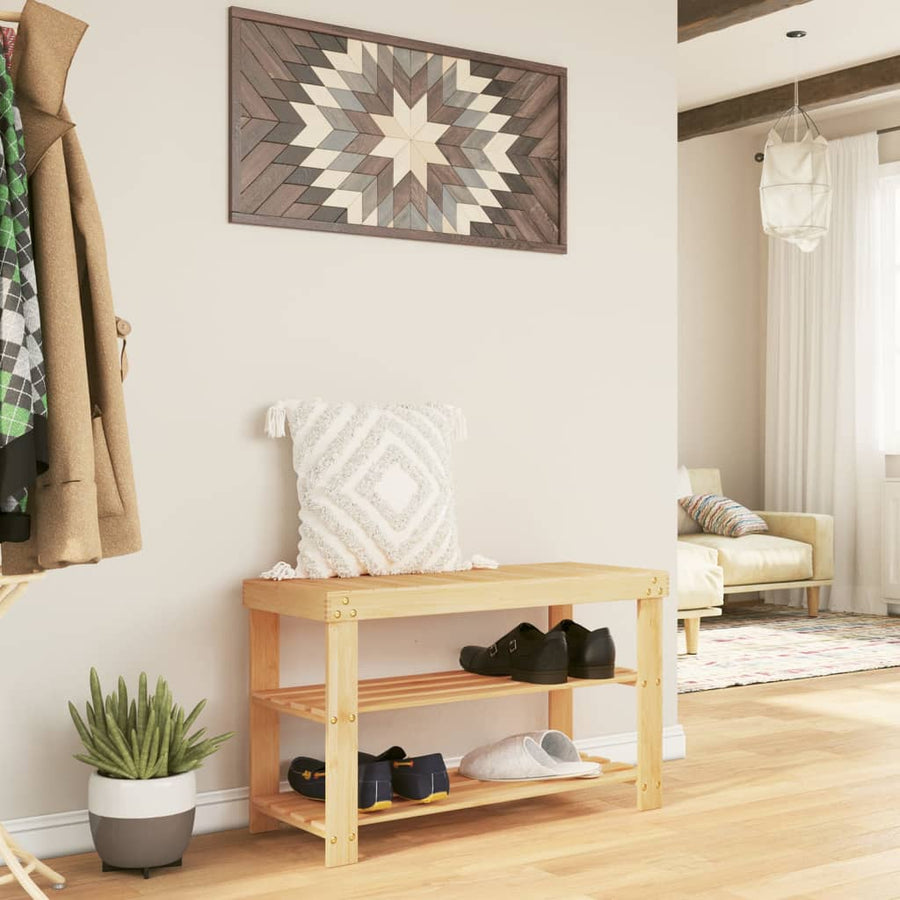Suport De Pantofi Cu 3 Niveluri, 70X27,5X45 Cm, Bambus