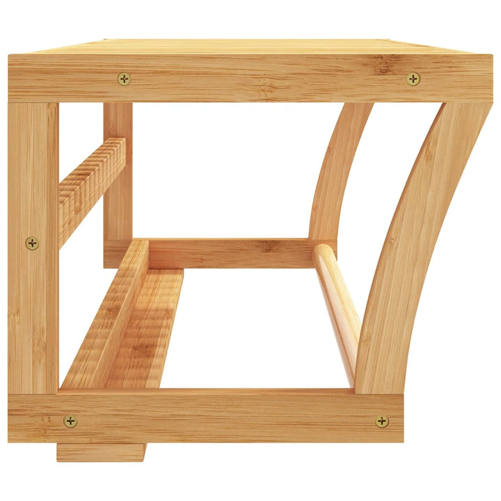 Raft De Prosoape Pentru Perete, 60X25X20 Cm, Bambus