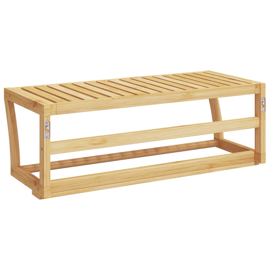 Raft De Prosoape Pentru Perete, 60X25X20 Cm, Bambus