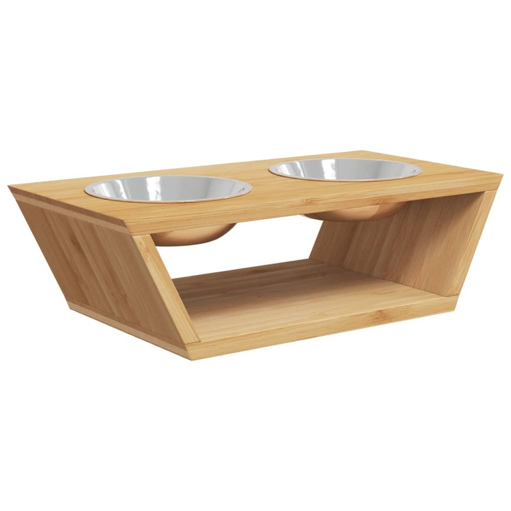 Boluri Înălțate Pentru Câini, 35,5X18X10,5 Cm, Bambus