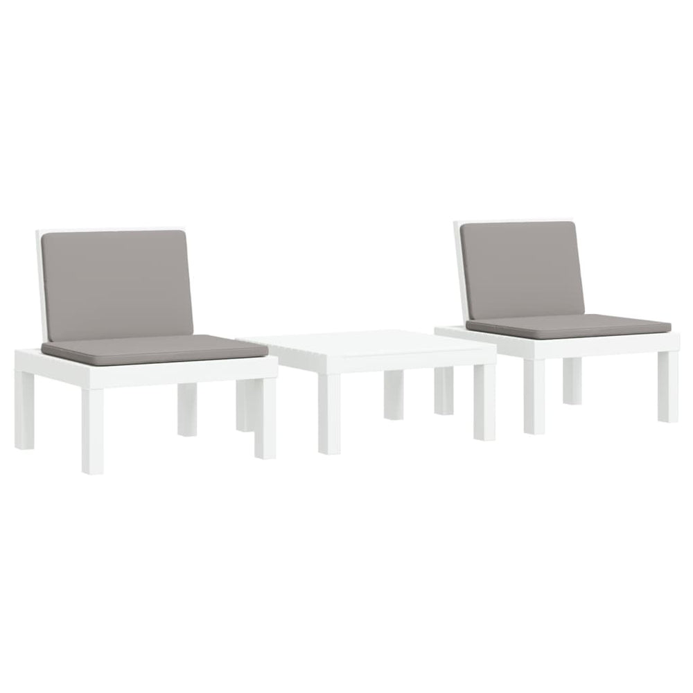 Set Mobilier De Grădină, 3 Piese, Cu Perne, , Pp