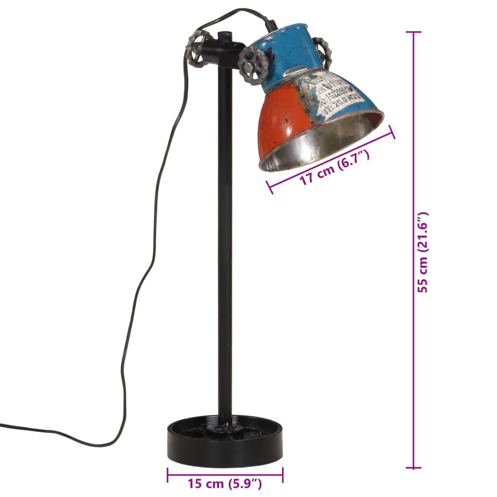Lampă De Birou 25 W, Multicolor, 15X15X55 Cm, E27