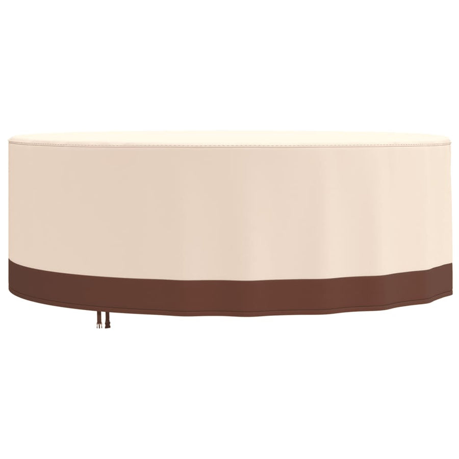 Husă Mobilier De Grădină Rotundă, Bej, Ø Oxford 600D
