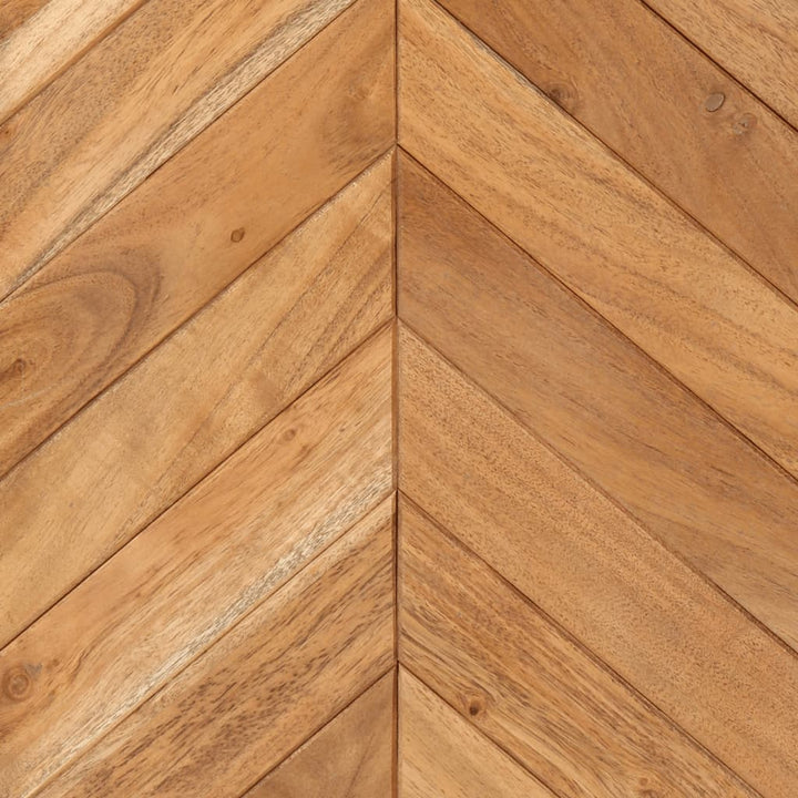 Dulap De Baie, 40X30X60 Cm, Lemn Masiv De Acacia Și Fier