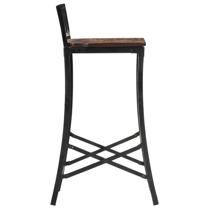Scaune De Bar, 4 Buc., Lemn Masiv Reciclat