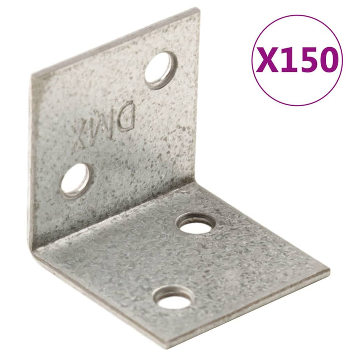 Suporturi Unghiulare 40 Buc. 2 Mm Oțel Galvanizat