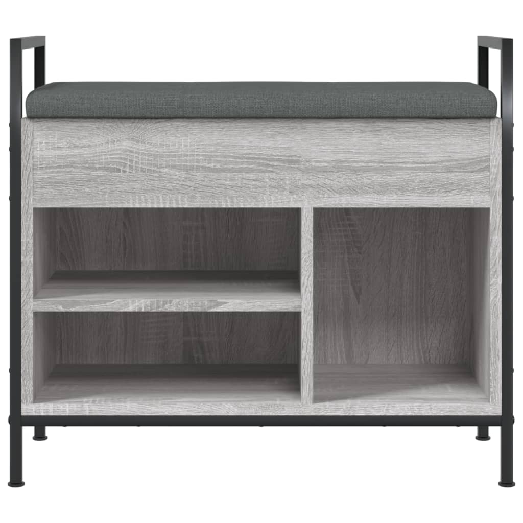 Bancă De Pantofi, Gri Sonoma, 65,5X32X57,5 Cm, Lemn Prelucrat