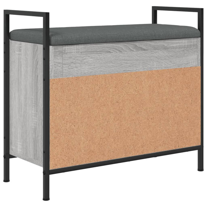 Bancă De Pantofi, Gri Sonoma, 65,5X32X57,5 Cm, Lemn Prelucrat
