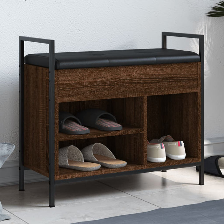 Bancă De Pantofi, Gri Sonoma, 65,5X32X57,5 Cm, Lemn Prelucrat