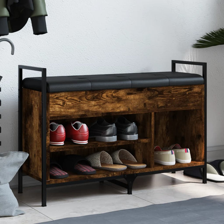 Bancă De Pantofi, Gri Sonoma, 65,5X32X57,5 Cm, Lemn Prelucrat