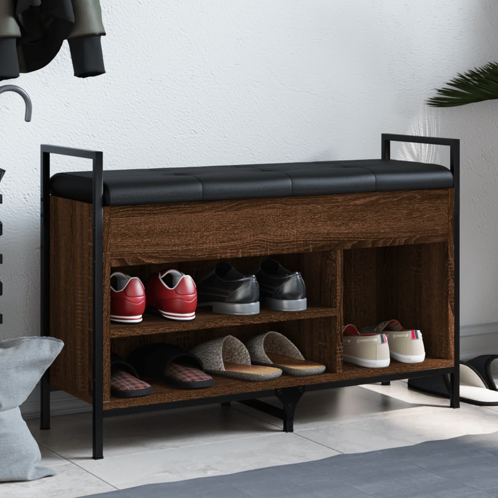 Bancă De Pantofi, Gri Sonoma, 65,5X32X57,5 Cm, Lemn Prelucrat