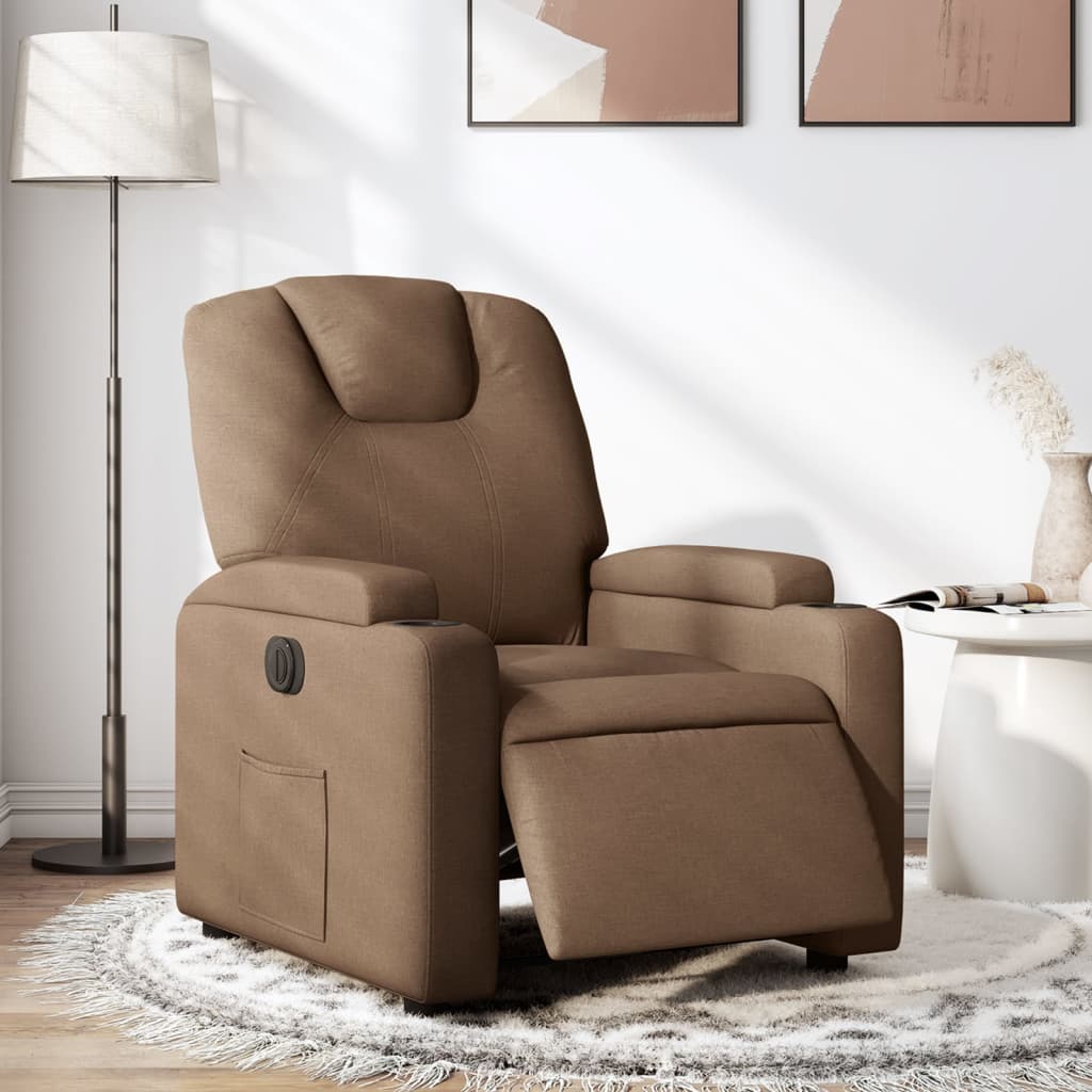 Vixl Fotoliu Electric De Masaj Rabatabil, Roșu Vin, Textil