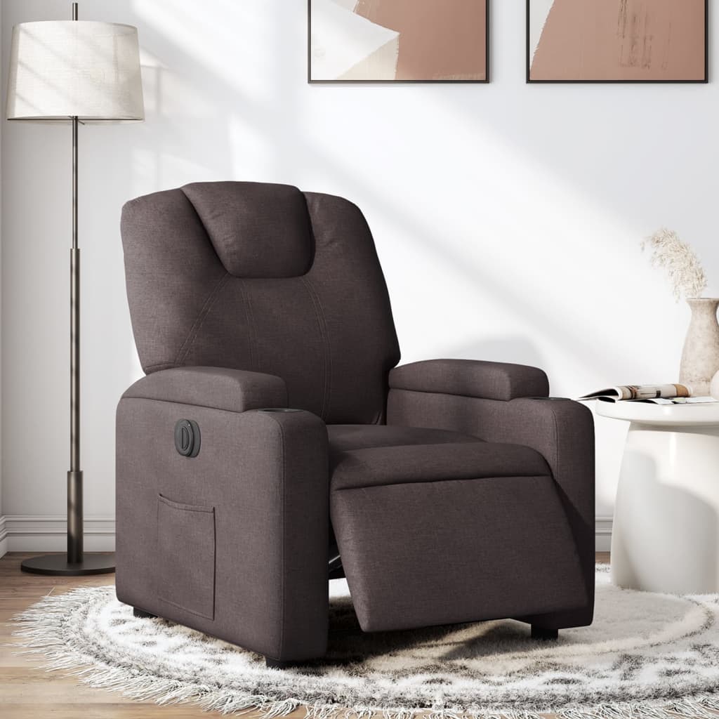 Vixl Fotoliu Electric De Masaj Rabatabil, Roșu Vin, Textil