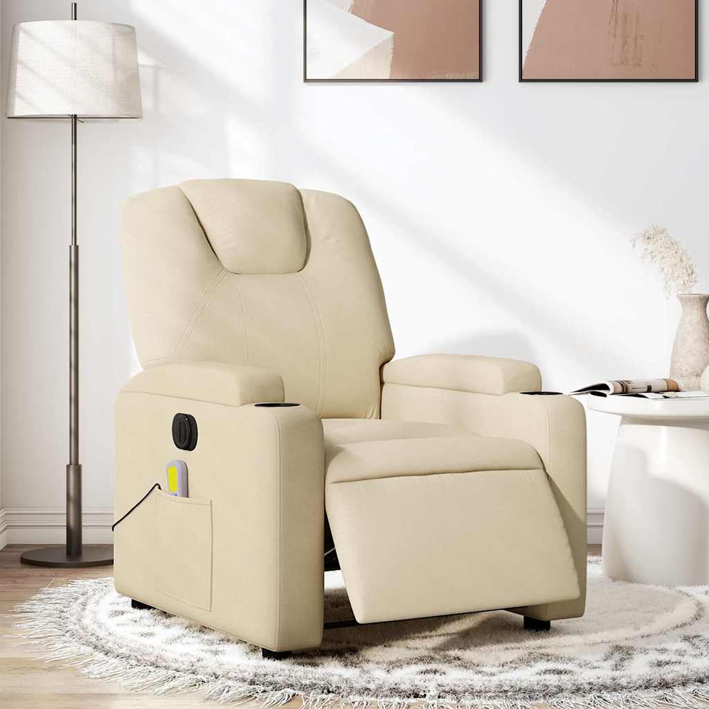 Vixl Fotoliu Electric De Masaj Rabatabil, Roșu Vin, Textil