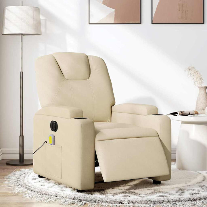 Vixl Fotoliu Electric De Masaj Rabatabil, Roșu Vin, Textil