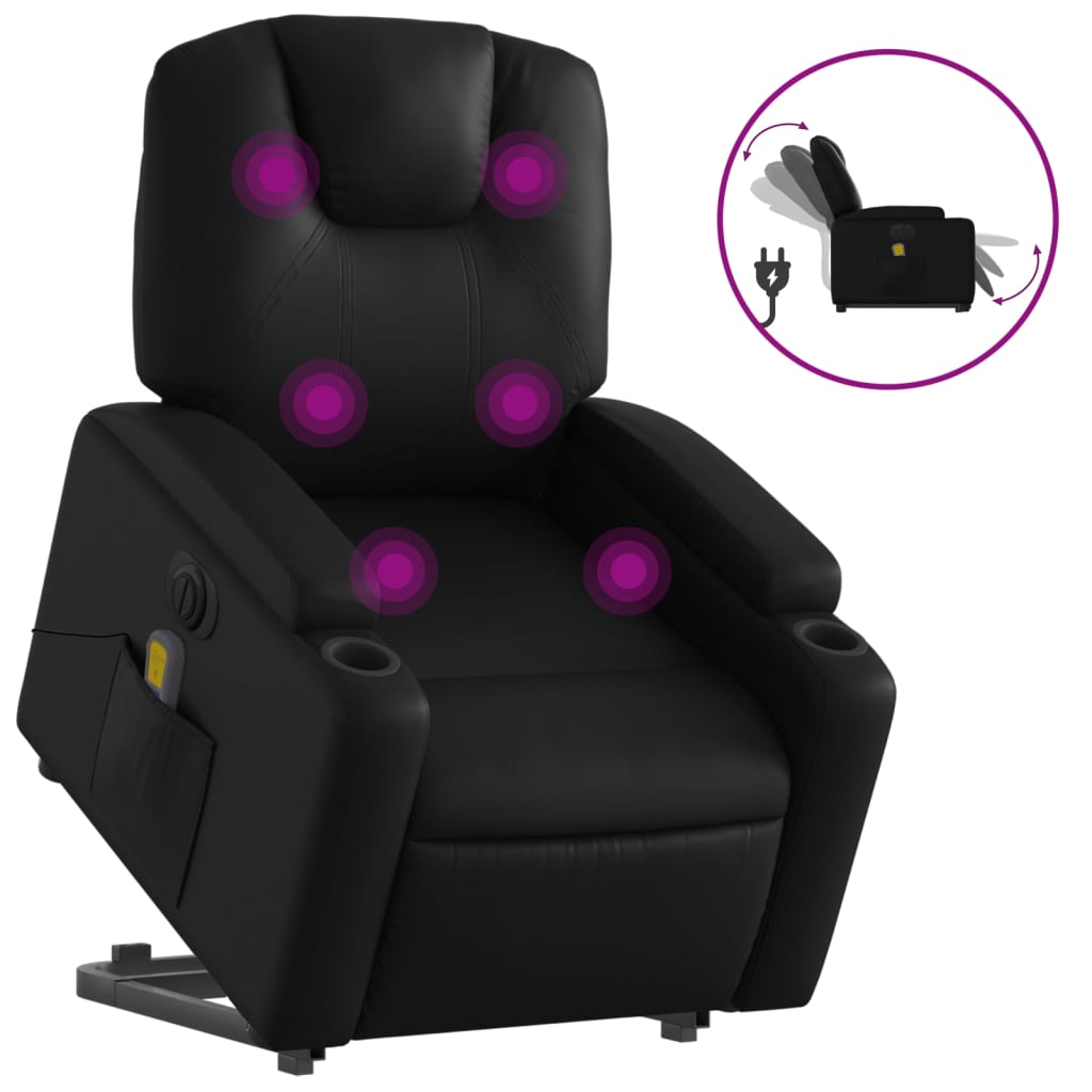 Vixl Fotoliu Electric Masaj Rabatabil Cu Ridicare,
