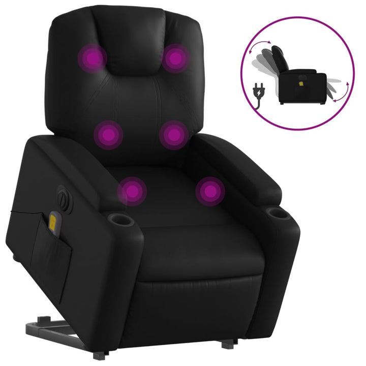 Vixl Fotoliu Electric Masaj Rabatabil Cu Ridicare,