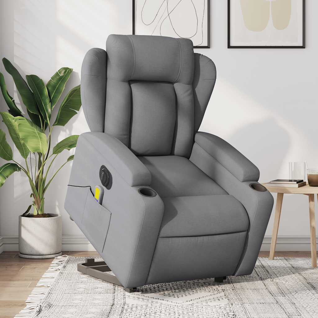 Fotoliu Rabatabil Cu Ridicare Pe Verticală, , Textil
