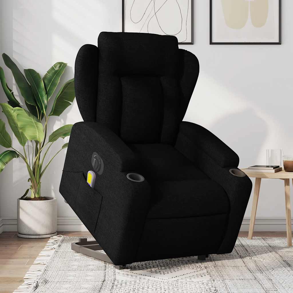 Fotoliu Rabatabil Cu Ridicare Pe Verticală, , Textil