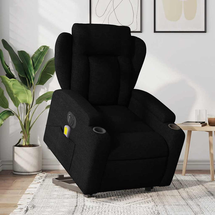 Fotoliu Rabatabil Cu Ridicare Pe Verticală, , Textil