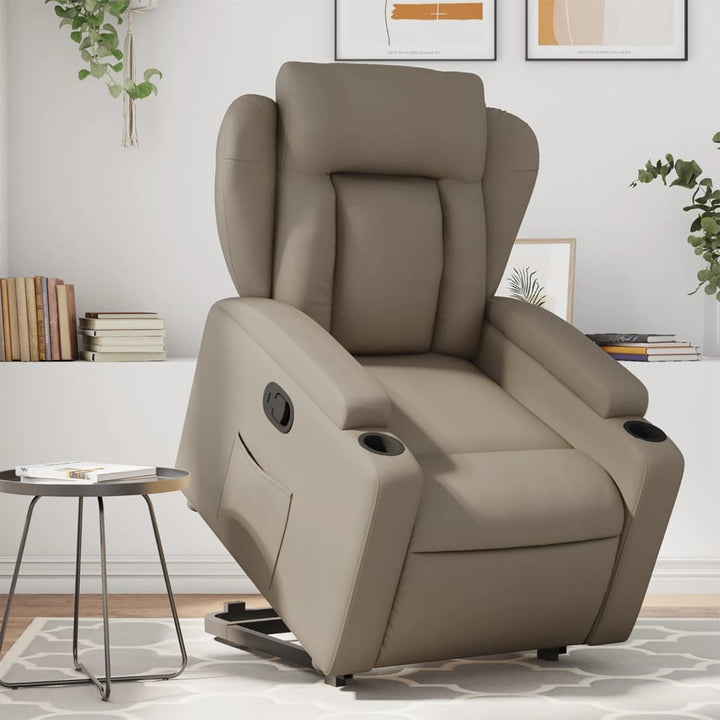 Vixl Fotoliu Masaj Rabatabil Electric Cu Ridicare, , Piele Eco