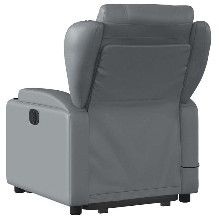 Vixl Fotoliu Masaj Rabatabil Electric Cu Ridicare, , Piele Eco