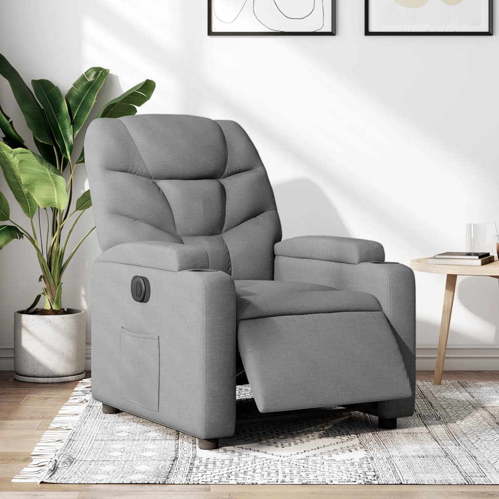 Vixl Fotoliu Electric De Masaj Rabatabil, , Textil