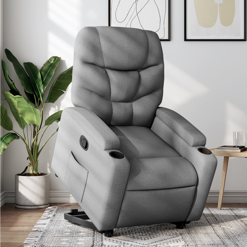 Vixl Fotoliu Rabatabil De Masaj, Cu Ridicare, , Material Textil