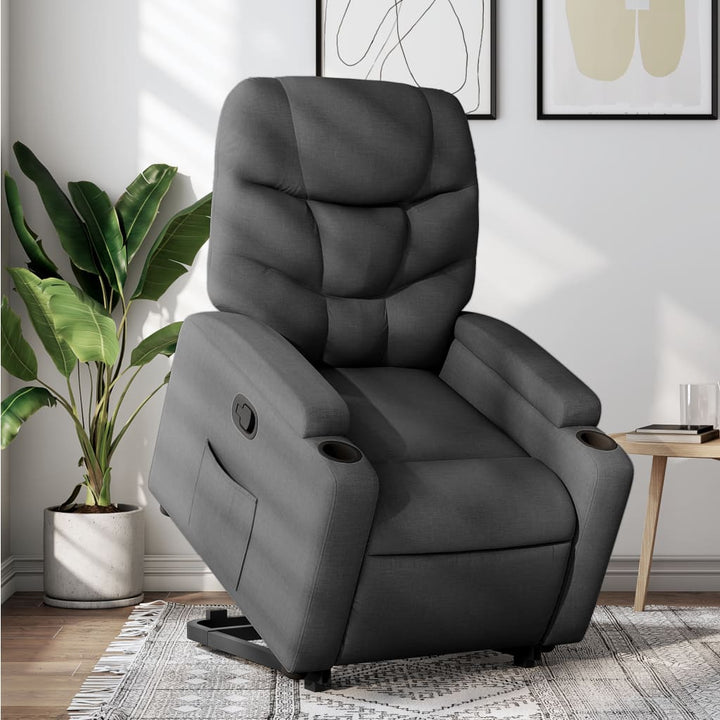 Vixl Fotoliu Rabatabil De Masaj, Cu Ridicare, , Material Textil