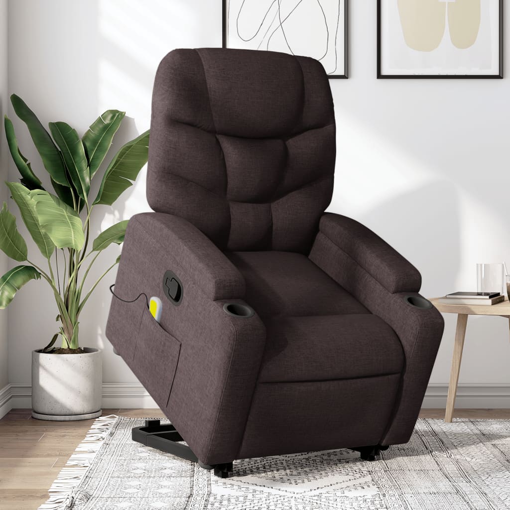 Vixl Fotoliu Rabatabil De Masaj, Cu Ridicare, , Material Textil