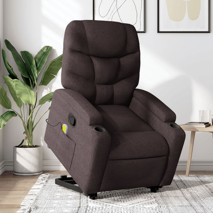 Vixl Fotoliu Rabatabil De Masaj, Cu Ridicare, , Material Textil