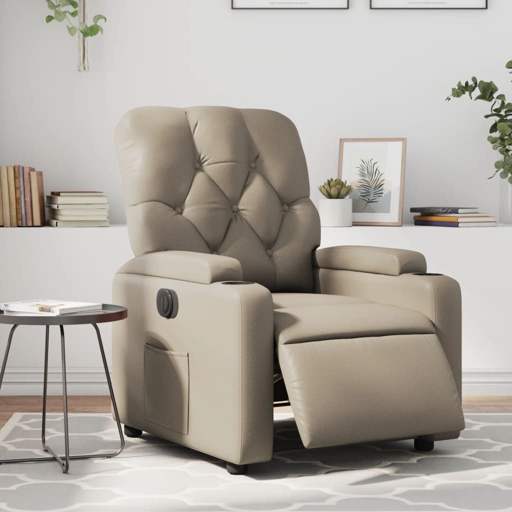 Fotoliu Rabatabil Electric, , Piele Ecologică
