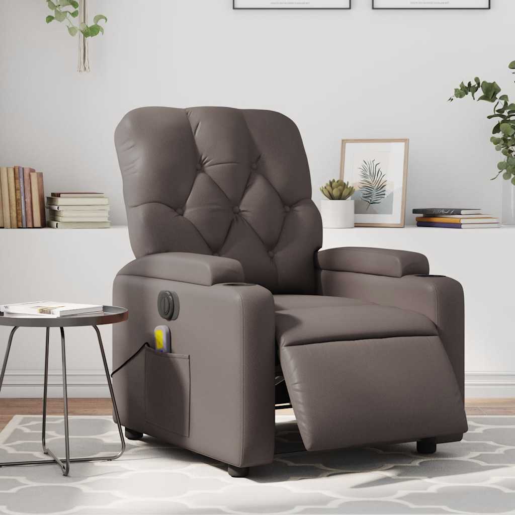 Fotoliu Rabatabil Electric, , Piele Ecologică