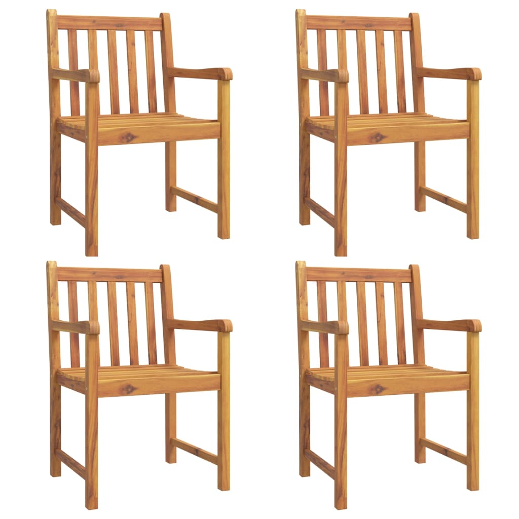 Set Mobilier De Grădină, 5 Piese, Lemn Masiv De Acacia