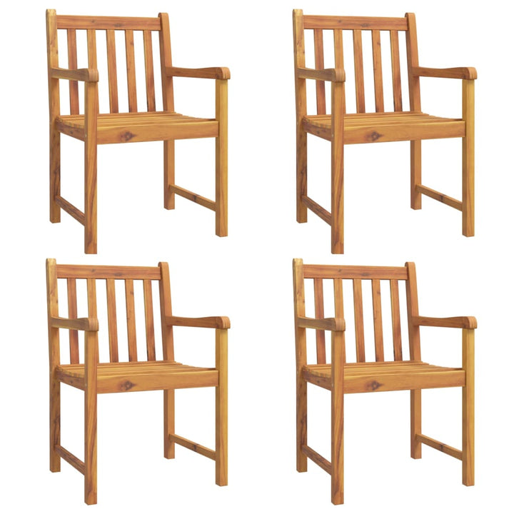 Set Mobilier De Grădină, 5 Piese, Lemn Masiv De Acacia