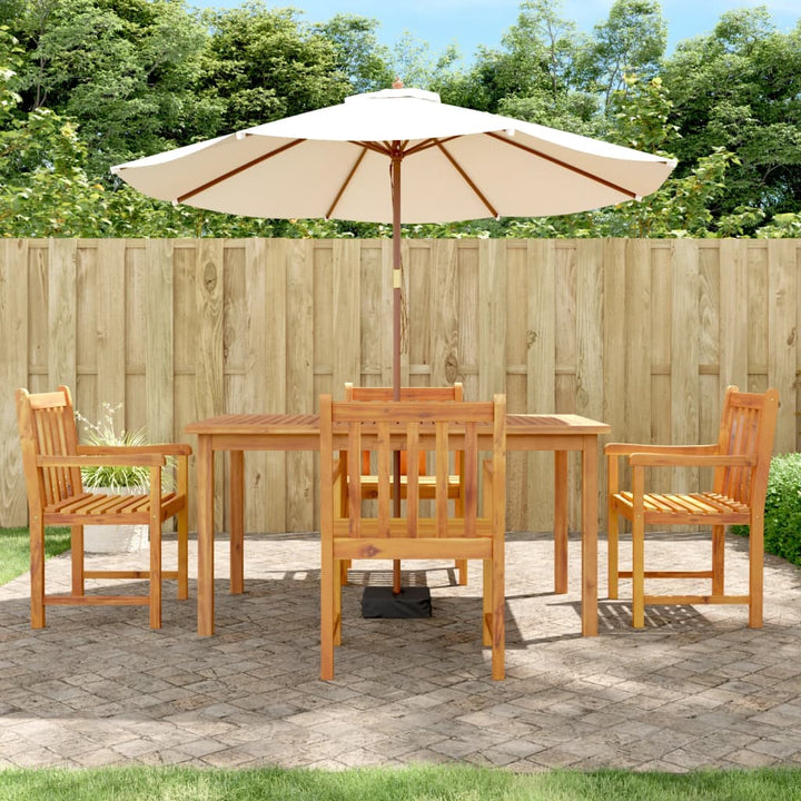 Set Mobilier De Grădină, 5 Piese, Lemn Masiv De Acacia