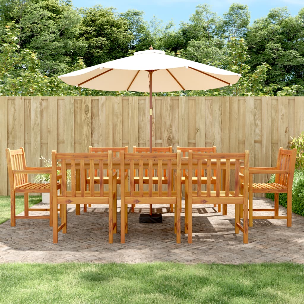 Set Mobilier De Grădină, 5 Piese, Lemn Masiv De Acacia