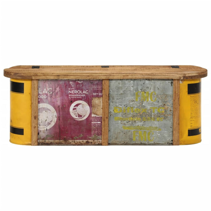 Bancă De Depozitare/Servantă, 120X30X40 Cm, Lemn Masiv Reciclat